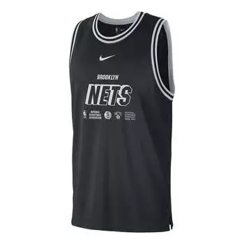 Майка Nike x NBA Brooklyn Nets Training Jerseys 'Black', черный