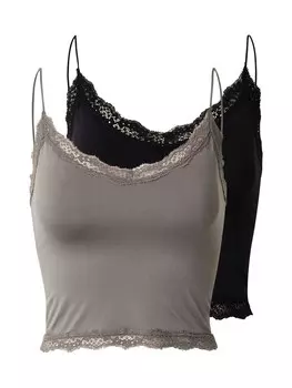 Майка ONLY ONLVICKY, цвет Grey/Black