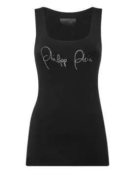 Майка PHILIPP PLEIN, цвет black / crystal