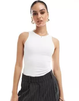 Майка Pull&bear Polyamide, белый