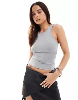 Майка Pull&bear Polyamide, серый