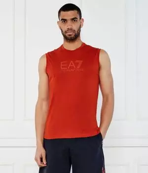Майка Regular fit Ea7, оранжевый