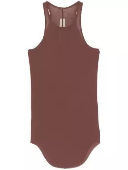 Майка Rick Owens Basic Rib, коричневый