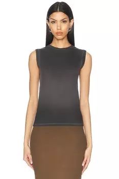 Майка с травлением Acne Studios, черный