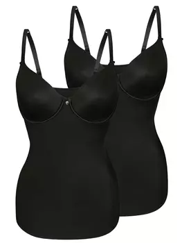 Майка Sassa 2er Sparpack BH-Shirt, цвет black black