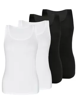 Майка Sassa 4er Sparpack Top, черный