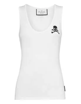 Майка Skull&Bones PHILIPP PLEIN, белый