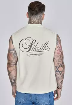Майка SLEEVELESS SIKSILK, кремовый