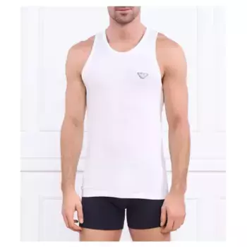 Майка стандартного кроя Emporio Armani, белый