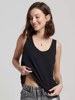 Майка Studios из джерси Superdry, черный