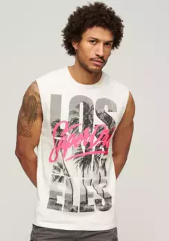 Майка Superdry "ФОТОГРАФИЧЕСКИЙ ЛОГОТИП "ТАНК", кремовый