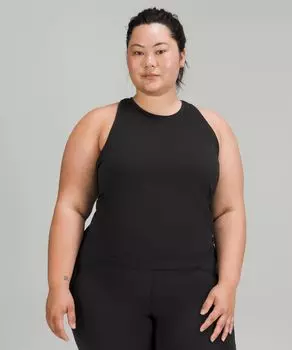 Майка Swiftly Tech с высоким вырезом 2.0 Lululemon, черный
