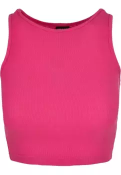 Майка-топ URBAN CLASSICS " Urban Classics Ladies Cropped Rib Top", фиолетовый