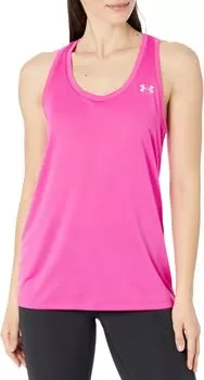 Майка UA Tech Under Armour, цвет Rebel Pink/Metallic Silver