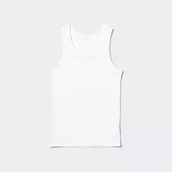 Майка Uniqlo Dry Colour Ribbed, белый