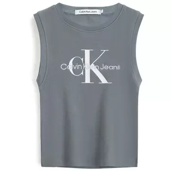 Майка унисекс серый Calvin Klein, серый
