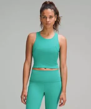 Майка Wunder Train Racerback Lululemon, зеленый