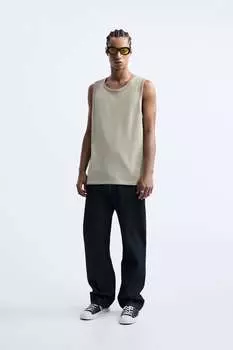 Майка ZARA, зеленый