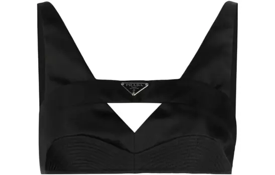 Майка женская черная Prada