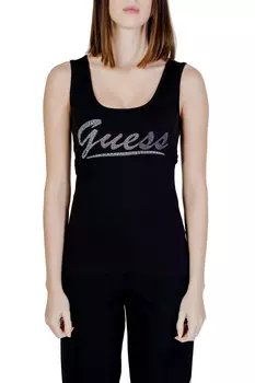 Майка женская GUESS со стразами, черный