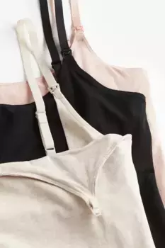Майки для кормления, 3 шт H&M, розовый