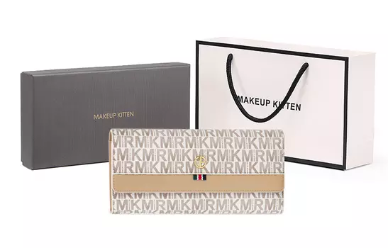 Makeup Kitten Женский кошелек, От белого