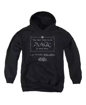 Мальчики Молодежь Magic To Work Here Pull Over Hoodie / Толстовка с капюшоном Fantastic Beasts, черный
