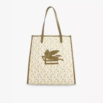 Маленькая плетеная сумка Love Trotter Etro, белый