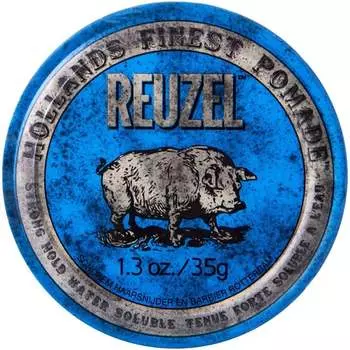 Маленькая помада очень сильной фиксации, 35 г Reuzel, Blue Strong Hold Pomade