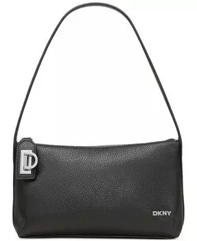 Маленькая сумка через плечо Lena на молнии сверху Dkny, бежевый