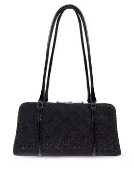 Маленькая сумка через плечо с монограммой T Tory Burch, черный