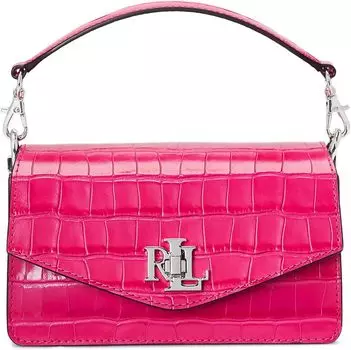 Маленькая сумка через плечо Tayler с тиснением LAUREN Ralph Lauren, цвет Sport Pink
