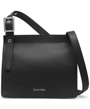 Маленькая сумка-мессенджер Havana Flap Calvin Klein, черный