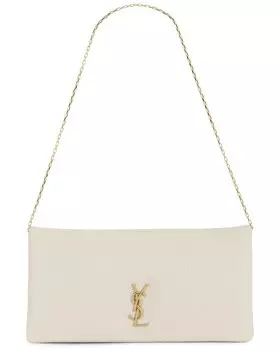 Маленькая сумка на цепочке Saint Laurent, цвет Crema Soft