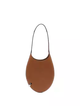 Маленькая сумка на плечо Pierced Tory Burch, коричневый