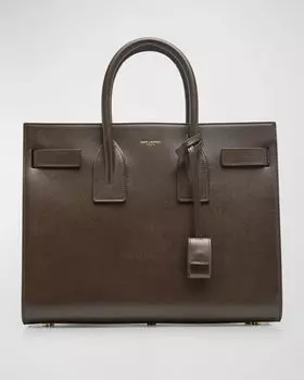 Маленькая сумка Sac De Jour с ручкой сверху из гладкой кожи Saint Laurent, цвет Light Musk