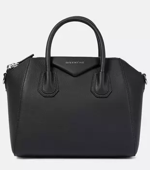 Маленькая сумка-тоут Antigona из кожи Givenchy, черный