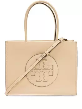 Маленькая сумка-тоут Ella Tory Burch, нейтральный цвет