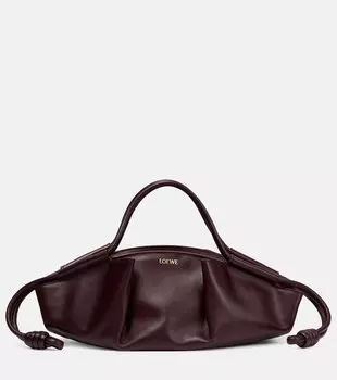 Маленькая сумка-тоут Paseo из кожи Loewe, красный