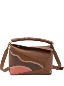 Маленькая сумка-тоут Puzzle Edge LOEWE, коричневый