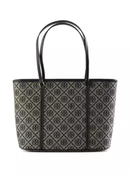 Маленькая сумка-тоут с монограммой T Tory Burch, синий
