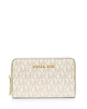 Маленькая визитница с монограммой Michael Kors, цвет White
