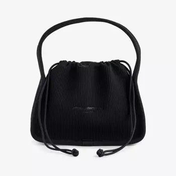 Маленькая вязаная сумка на плечо Ryan Alexander Wang, черный