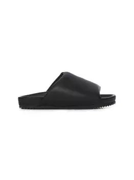 Маленькие и детские кожаные сандалии с подкладкой Rick Owens Babygeo, черный