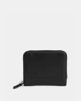 Маленький черный кошелек на молнии Calvin Klein, черный