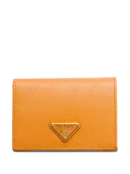 Маленький кошелек из сафьяновой кожи Prada, оранжевый