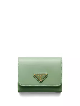 Маленький кошелек Prada, зеленый