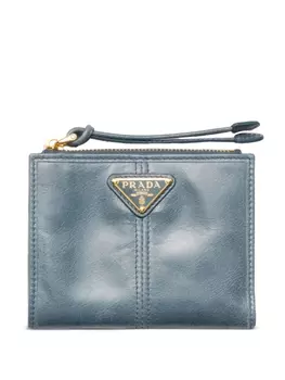 Маленький кожаный кошелек Prada, синий