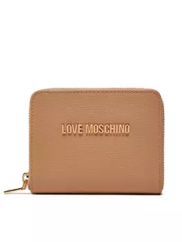 Маленький женский кошелек JC5702PP1MLD0105 Love Moschino, бежевый