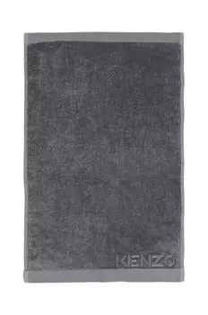 Маленькое хлопковое полотенце Iconic Gris 55х100 см Kenzo, серый